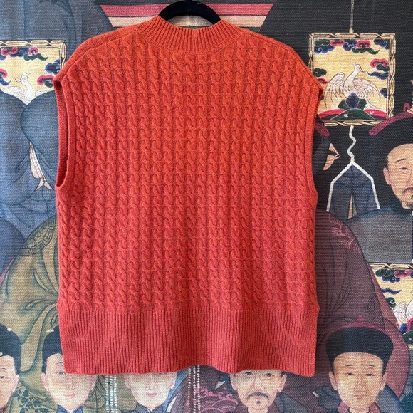 Autumn Cashmere Cabled Diamond Vest - Picture 4 of 9